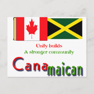 jamaican-canadian roots postcard