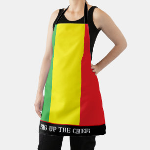 Jamaican Chef and Cook Rasta Striped Apron