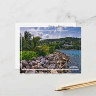 Jamaican Coastal Serenity Postcard