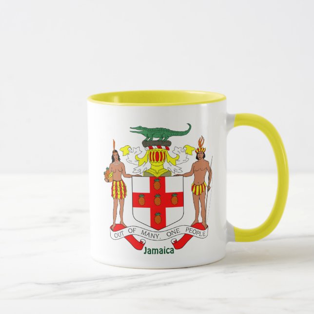 Jamaican Coat of Arms and Anthem Mug (Right)