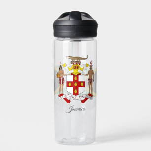 Jamaican Coat of Arms, Flag, Jamaica Water Bottle