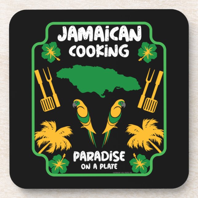 Jamaican Cooking Foodie Gifts    Coaster (Front)