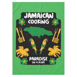 Jamaican Cooking Foodie Gifts Tablecloth