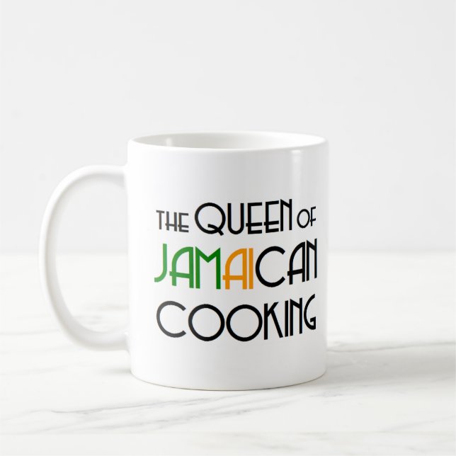 jamaican cooking queen coffee mug (Left)