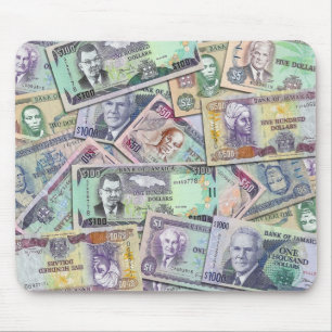 Jamaican currency - banknotes mouse mat