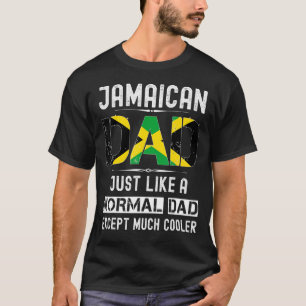 Jamaican Dad Fathers Day Jamaica Flag  Men Birthda T-Shirt