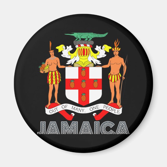 Jamaican Emblem Magnet (Front)