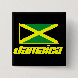 Jamaican Flag 15 Cm Square Badge
