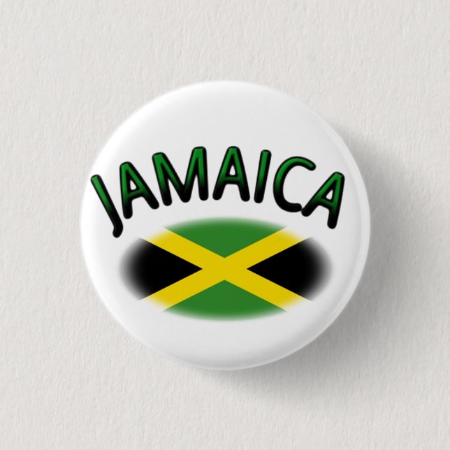 Jamaican Flag 3 Cm Round Badge (Front)