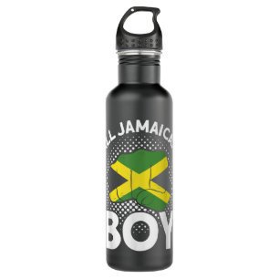 Jamaican Flag All Jamaican Boy Jamaica Souvenir  710 Ml Water Bottle