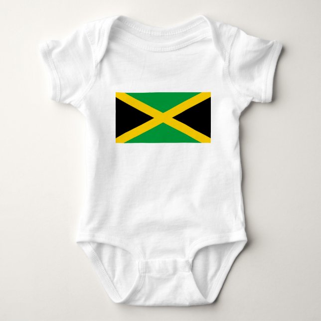 Jamaican Flag Baby Bodysuit (Front)