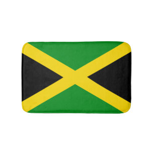 Jamaican Flag Bath Mat
