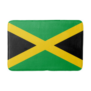 Jamaican Flag Bath Mat