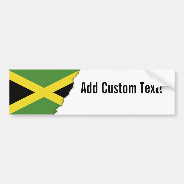 Jamaican Flag Bumper Sticker (Front)