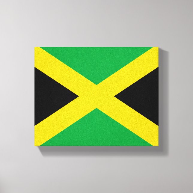 Jamaican Flag Canvas Print (Front)