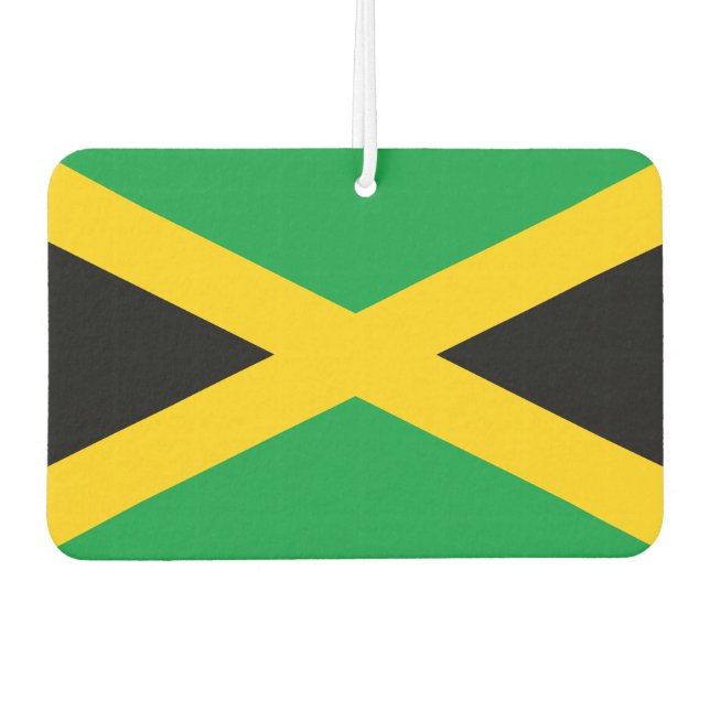 Jamaican flag car air freshener (Front)