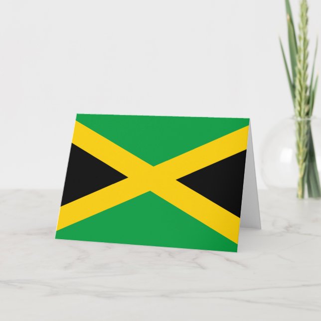 Jamaican Flag Card (Front)