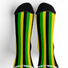 Jamaican Flag Colours Striped