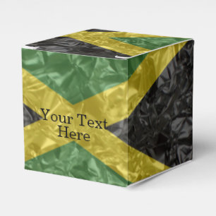 Jamaican Flag - Crinkled Favour Box