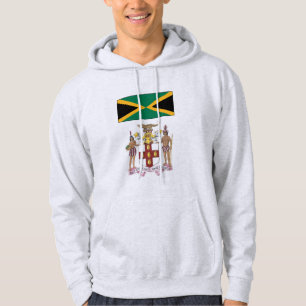 Jamaican Flag & Cultural Symbols Pride  Hoodie
