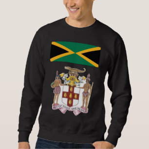 Jamaican Flag & Cultural Symbols Pride  Sweatshirt