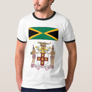 Jamaican Flag & Cultural Symbols Pride T-Shirt