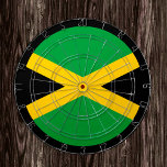 Jamaican Flag Dartboard & Jamaica / game board<br><div class="desc">Dartboard: Jamaica & Jamaican flag darts,  family fun games - love my country,  summer games,  holiday,  fathers day,  birthday party,  college students / sports fans</div>