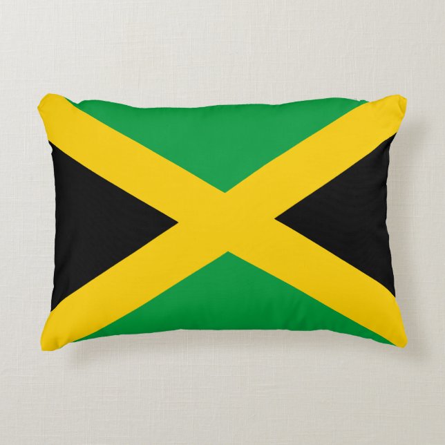 Jamaican Flag Decorative Cushion (Front)