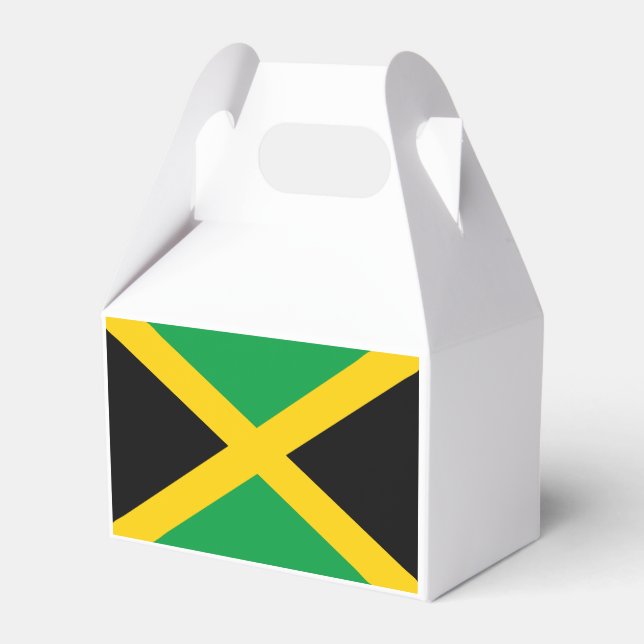 Jamaican Flag Favour Box (Front Side)