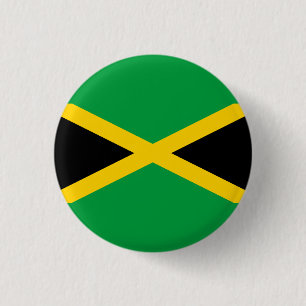 Jamaican Flag, Flag of Jamaica 3 Cm Round Badge