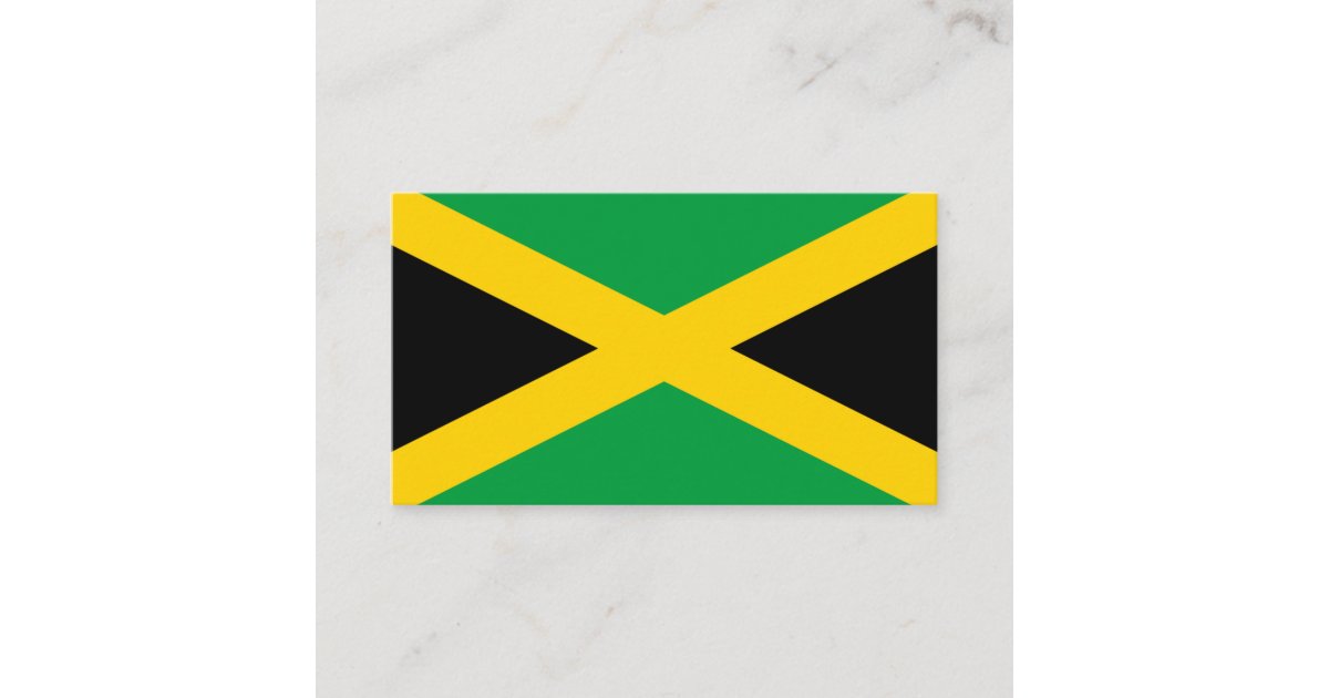 Jamaican Flag, Flag of Jamaica Business Card Zazzle