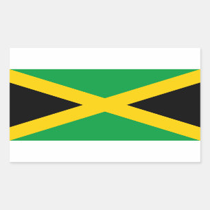 Jamaican Flag, Flag of Jamaica Rectangular Sticker