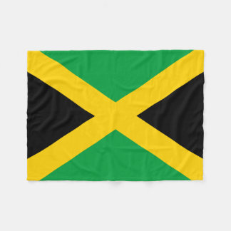 Jamaican Flag Fleece Blanket