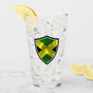 Jamaican flag glass