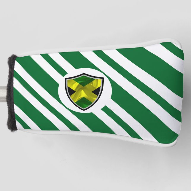 Jamaican flag golf head cover (Front)