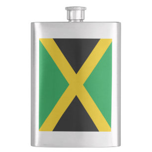 Jamaican Flag Hip Flask