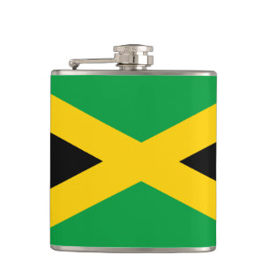 Jamaican Flag Hip Flask