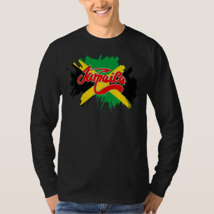 Jamaican Flag Jamaica Caribbean Proud Men Women Ki T-Shirt