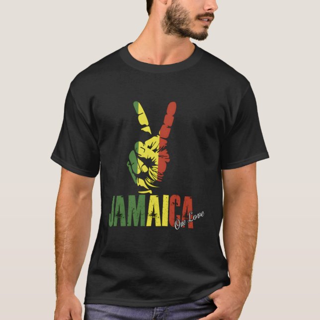 Jamaican Flag Jamaica It`S In My Dna T-Shirt (Front)