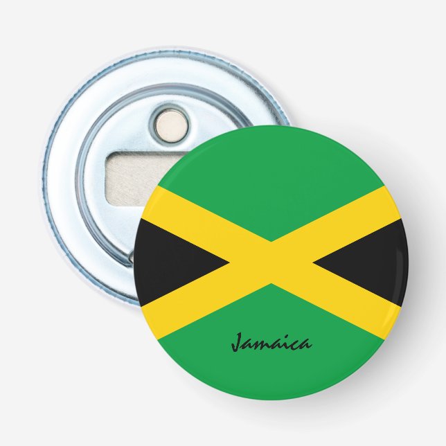 Jamaican Flag & Jamaica party /sports drink Bottle Opener (Front)