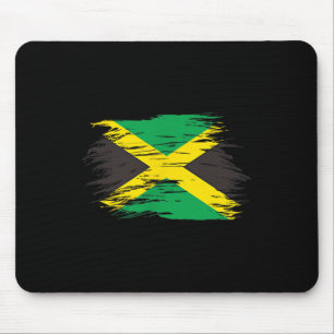 Jamaican Flag Jamaica Souvenir Love Travel Vacatio Mouse Mat