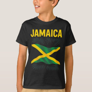 Jamaican Flag Jamaica Souvenir Travel Vacation T-Shirt