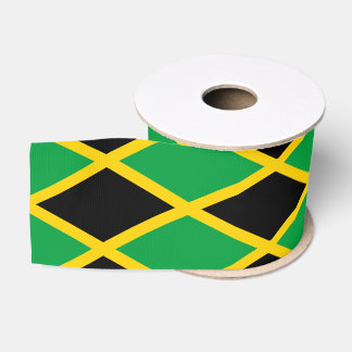 Jamaican Flag & Jamaica travel, holiday/sports Grosgrain Ribbon