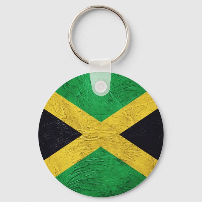 Jamaican Flag Key Ring (Front)