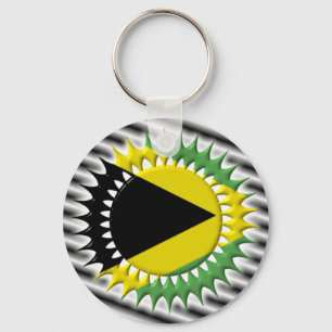 Jamaican Flag Key Ring
