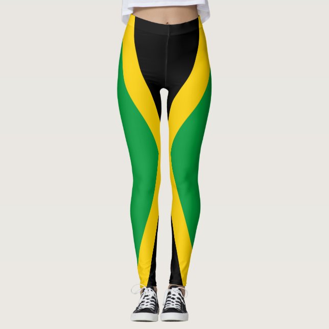 Jamaican Flag Leggings (Front)