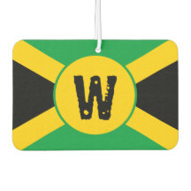 Jamaican Flag Monogram Air Freshener