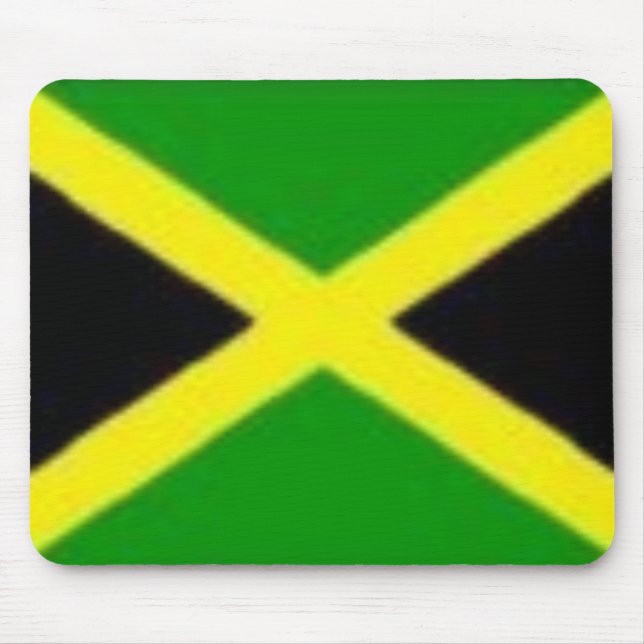 Jamaican flag mouse mat (Front)