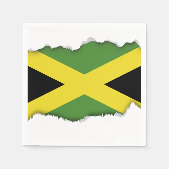Jamaican Flag Napkin (Front)