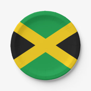 Jamaican Flag Paper Plate